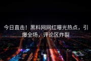 今日直击！黑料网网红曝光热点，引爆全场，评论区炸裂