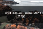 【震惊】黑料科普：真相背后10个细节真相
