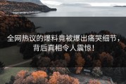 全网热议的爆料竟被爆出痛哭细节，背后真相令人震惊！